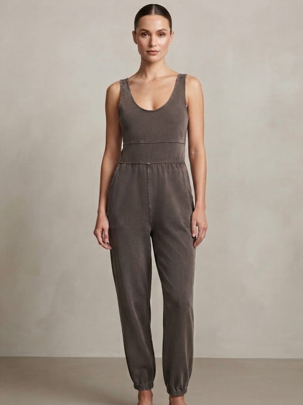 Sundry Washed Tank Jumpsuit NWT